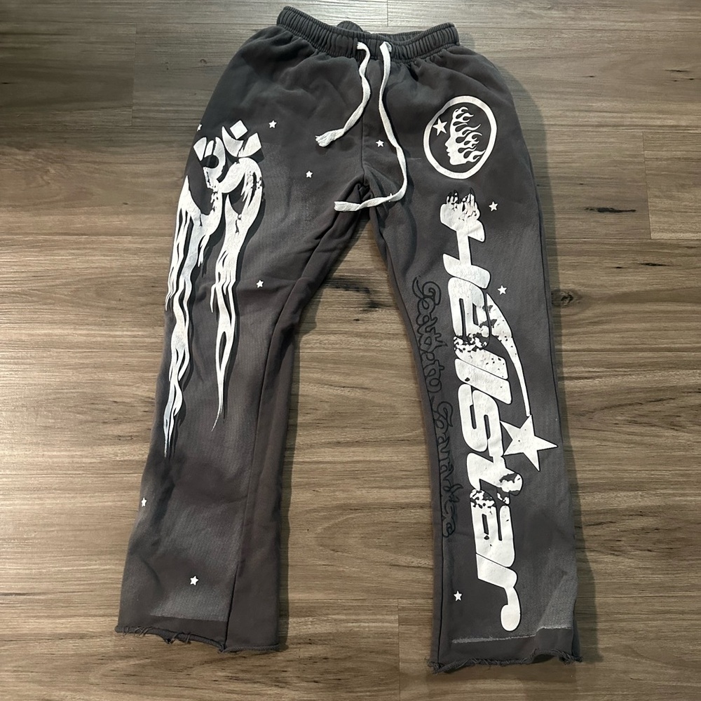 Gray hellstar sweatpants